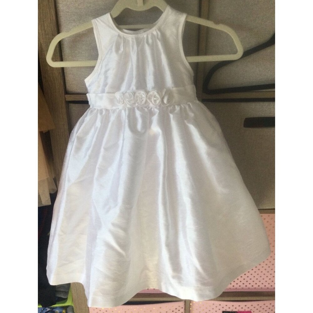 4T Marmellata White Floral Tank Fancy Formal Party Dress